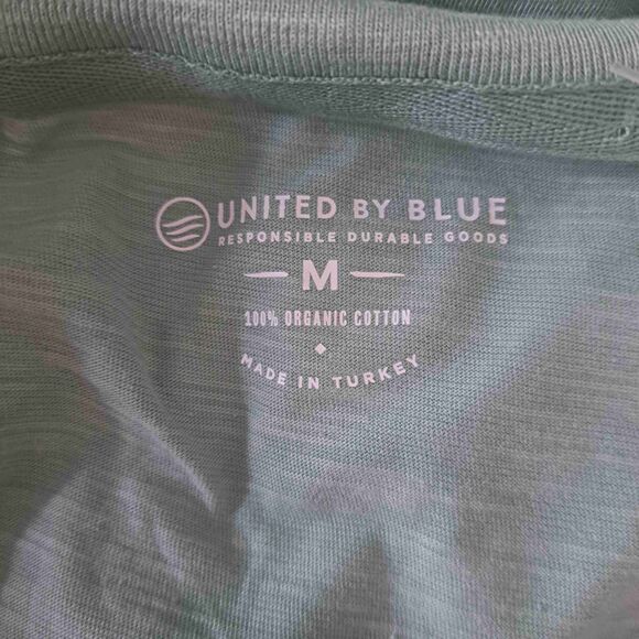 United By Blue Mint Green Save our Seas V-Neck Graphic Tee T-Shirt - Picture 8 of 8